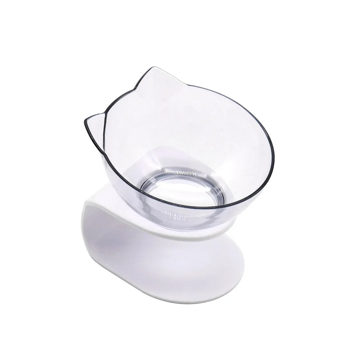 Elevated Anti-Tip Cat Bowl - Large Capacity Food & Water Feeder - FDA Certified Design